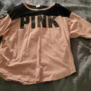 2 large pink tops